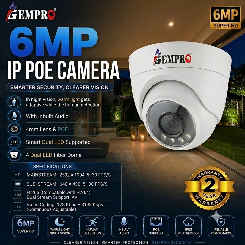 4MP Dome PoE