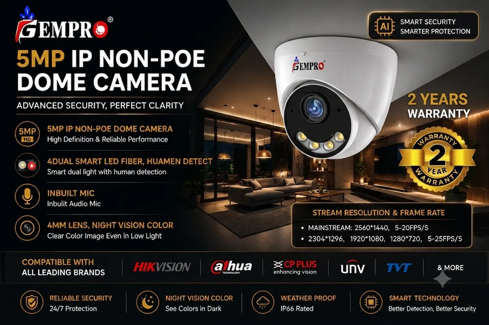 4MP Dome Non-PoE